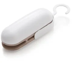 Mini Bag Sealer, Portable Sealer For Plastic Food Storage Bags (battery Not Included) Brown