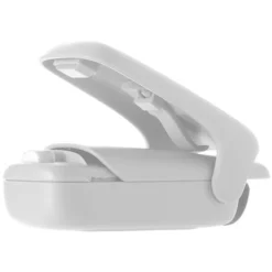 Mini Bag Sealer For Plastic Bag Storage Snack Cookies Fresh White (battery Not Included)
