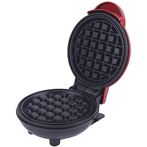 Mini Waffle Maker Machine For Individual Waffles, Paninis, Hash Browns Blue 3 Mini Waffle Maker Machine For Individual Waffles, Paninis, Hash Browns Blue - Image 3