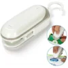 Mini Bag Sealer, 2 In 1 Heat Sealer And Mini Cutter For Plastic Bag Storage Snack Cookies Fresh (White)