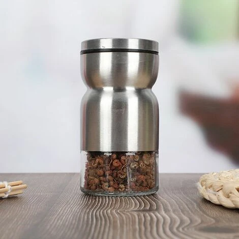 Stainless Steel Glass Spice Bottle Spice Jar Home Kitchen Cooking Stainless Steel Color Pepper Bottle 5 Stainless Steel Glass Spice Bottle Spice Jar Home Kitchen Cooking Stainless Steel Color Pepper Bottle - Image 5