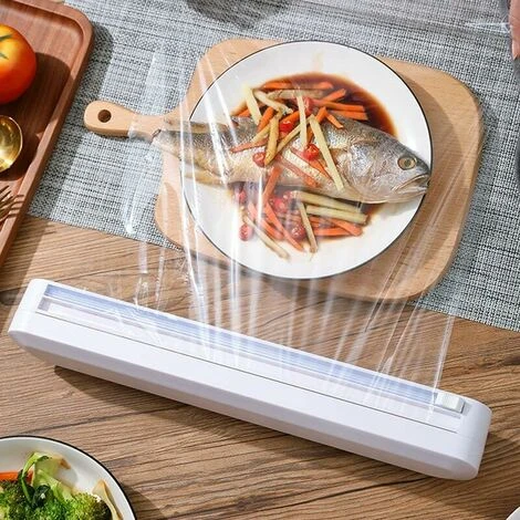 Cling Film Dispenser, Cling Film Cutter With A Roll Of Cling Film, Cling Film Dispenser, Cling Film Wrapping Dispenser, Aluminum Foil, Kitchen 3 Cling Film Dispenser, Cling Film Cutter With A Roll Of Cling Film, Cling Film Dispenser, Cling Film Wrapping Dispenser, Aluminum Foil, Kitchen - Image 3
