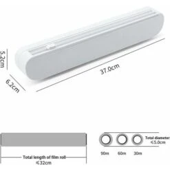 Cling Film Dispenser, Cling Film Cutter With A Roll Of Cling Film, Cling Film Dispenser, Cling Film Wrapping Dispenser, Aluminum Foil, Kitchen 8 Cling Film Dispenser, Cling Film Cutter With A Roll Of Cling Film, Cling Film Dispenser, Cling Film Wrapping Dispenser, Aluminum Foil, Kitchen -Kitchen Appliances Store 91167539 4