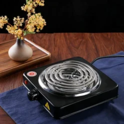 Home Mini Electric Stove Single Burner Portable Plate Mosquito Stove 1000W High Power 200-1000℃ Kitchen Stove Water Smoke Charcoal Coconut Shell Charcoal L