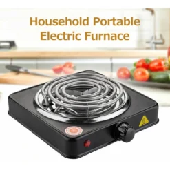 Home Mini Electric Stove Single Burner Portable Plate Mosquito Stove 1000W High Power 200-1000℃ Kitchen Stove Water Smoke Charcoal Coconut Shell Charcoal L -Kitchen Appliances Store 91175105 3