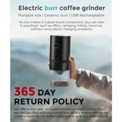 Portable Electric Coffee Grinder, Rechargeable Compact Grinder, Adjustable Ceramic Cone Grinder, Fine Grind, Perfect For On The Go -Kitchen Appliances Store 91179784 4