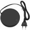 Electric Cup Warmer Desktop Pad Tea Coffee Milk Cup Warmer Coaster Tray Household Office Supplies(Black)