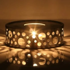 Stainless Steel Teapot Warmer With Candle Holder And Teapot