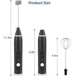 Rechargeable Electric Milk Frother With For Coffee, Matcha, Latte Cappuccino, Hot Chocolate 8 Rechargeable Electric Milk Frother With For Coffee, Matcha, Latte Cappuccino, Hot Chocolate -Kitchen Appliances Store 91901811 4