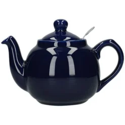 London Pottery Farmhouse Filter 2 Cup Teapot Cobalt Blue