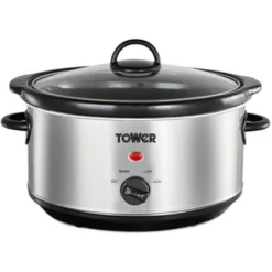 Tower 3.5 Litre Stainless Steel Slow Cooker