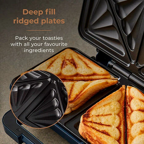 Tower Cavaletto Sandwich Maker Midnight Blue 3 Tower Cavaletto Sandwich Maker Midnight Blue - Image 3