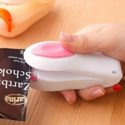 FlkwoH Mini Handheld Sealer Plastic Bag Heat Sealing Machine Portable Home Packing Gadgets