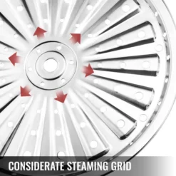 VEVOR Food Steamers Stainless Steel 5 Titer Stainless Steel Steamers For Cooking 28cm/11inch Food Steamer Pot Set Suitable For Gas Electric Grill Stove Top Ceramic Halogen Induction -Kitchen Appliances Store 92583429 5