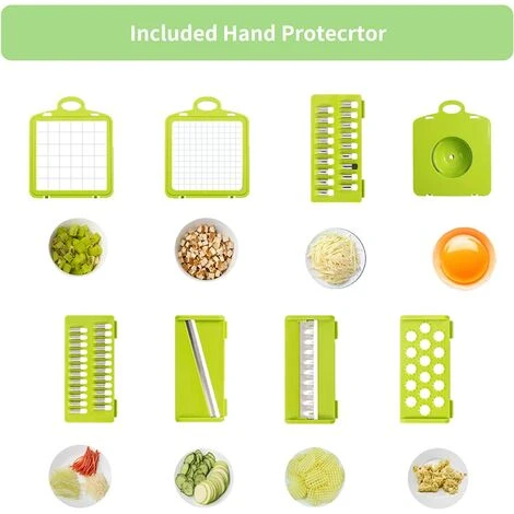 12 In 1 Kitchen Mandoline, Professional Kitchen Mandoline With 6 Replaceable Blades, Multifunctional Vegetable Cutter For Slicing, Cutting And Shredding Vegetables 2 12 In 1 Kitchen Mandoline, Professional Kitchen Mandoline With 6 Replaceable Blades, Multifunctional Vegetable Cutter For Slicing, Cutting And Shredding Vegetables - Image 2