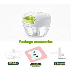 Manual Puller, Vegetable Chopper, Salad/garlic For Salsa/pesto/onions (450ml) -Kitchen Appliances Store 92864793 4