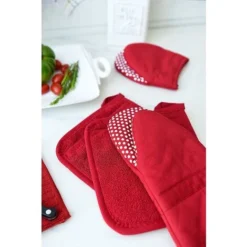 Cotton Terry Cloth Potholder Set, Kitchen Heating Pad, 2 Pack -Kitchen Appliances Store 92865061 5