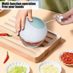 Meat Grinder, Multi-Function Mini Chopper, Vegetable Cutter, Kitchen Utensil For Vegetables Fruits Garlic Onions Carrots -Kitchen Appliances Store 92865413 4