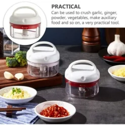 Mini Manual Garlic Chopper Mini Crusher Portable Vegetable Chopper Chopper Chopper Meat Cutting Machine For Garlic Ginger Onion Food 8 Mini Manual Garlic Chopper Mini Crusher Portable Vegetable Chopper Chopper Chopper Meat Cutting Machine For Garlic Ginger Onion Food -Kitchen Appliances Store 92865435 4