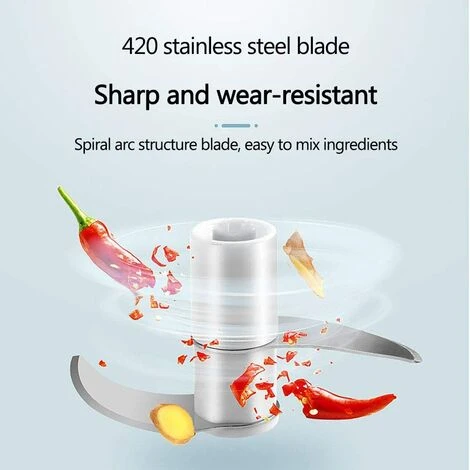 Manual Mini Chopper For Garlic And Vegetables 2 Manual Mini Chopper For Garlic And Vegetables - Image 2