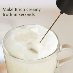 Portable Milk Frother For Coffee, Electric Latte Whisk, Milk Frother, Mini Mixer For Lattes, Cappuccino, Hot Chocolate -Kitchen Appliances Store 93495472 5