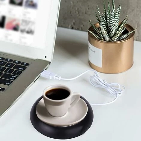 Thermostat USB Drink Cup Warmer (Black) 12.7122.5cm 2 Thermostat USB Drink Cup Warmer (Black) 12.7122.5cm - Image 2
