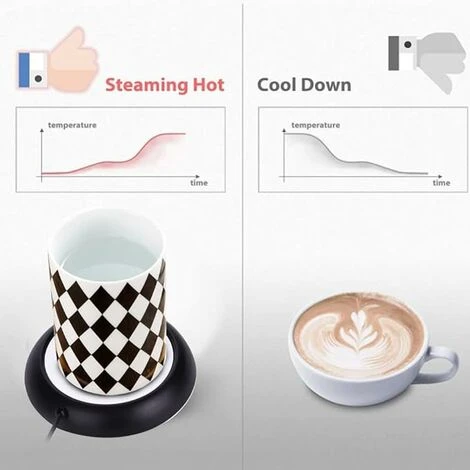 Thermostat USB Drink Cup Warmer (Black) 12.7122.5cm 5 Thermostat USB Drink Cup Warmer (Black) 12.7122.5cm - Image 5