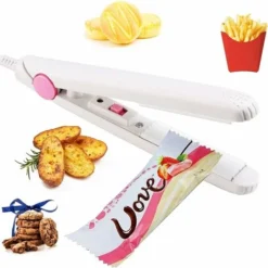 Mini - Bag Sealer Machine Heat Seal Kitchen Gadgets, Food Seal Bags For Food Storage, Chip Bags Heat Seal Handbags, Grain Bags, Polyester Membrane Bags, Boxes Storage Colorful Street Nail Strips