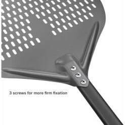 14 Perforated Pizza Peel, Long Rod Hard Anodized Alumina Pizza Peel, Super Large Swivel Pizza Peel, Professional Pizza Paddle, Overall Size 34.8 -Kitchen Appliances Store 93527161 5