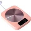 USB Portable Cup Warmer Mini Thermostatic Powder Pink Heating Mat 16cm12cm2.5cm