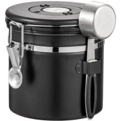 Coffee Canister, 1.8L Coffee Storage Container, One Way Co2 Valve With Date Tracking Wheel, For Store Tea, Coffee Beans