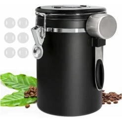 Coffee Canister, 1.8L Coffee Storage Container, One Way Co2 Valve With Date Tracking Wheel, For Store Tea, Coffee Beans -Kitchen Appliances Store 93536305 5