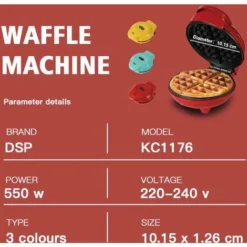 Multifunctional Household Electric Griddle Waffle Maker Egg Roll Cake Sandwich Breakfast Machine -Kitchen Appliances Store 93888704 5