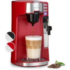 Klarstein Baristomat 2-in-1 Fully Automatic Coffee & Tea Maker Milk Foam 6 Programmes