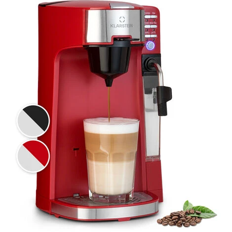 Klarstein Baristomat 2-in-1 Fully Automatic Coffee & Tea Maker Milk Foam 6 Programmes 1 Klarstein Baristomat 2-in-1 Fully Automatic Coffee & Tea Maker Milk Foam 6 Programmes
