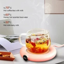 Coffee Mug Warmer, Automatic Shut Off USB Cup Warmer, Electric Beverage Heater, Tea Drink Heater Tray Mug Pad Heating Coaster Pad 220V (Pink) 9 Coffee Mug Warmer, Automatic Shut Off USB Cup Warmer, Electric Beverage Heater, Tea Drink Heater Tray Mug Pad Heating Coaster Pad 220V (Pink) -Kitchen Appliances Store 94197437 5