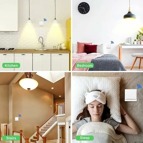 Self-powered Wireless Switch, Battery-free, Wireless Remote Control For Lights And Electrical Appliances, Waterproof And Safe, Can Be Installed Directly In A Bathroom, Etc. (1 TB 1) 5 Self-powered Wireless Switch, Battery-free, Wireless Remote Control For Lights And Electrical Appliances, Waterproof And Safe, Can Be Installed Directly In A Bathroom, Etc. (1 TB 1) - Image 5