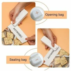 Mini Sealers, Portable Food Bag Sealer Food Vacuum Sealer Bag Sealer Hot Sealer 2 In 1 Refillable Vacuum Sealer Heat Sealer -Kitchen Appliances Store 94622864 3
