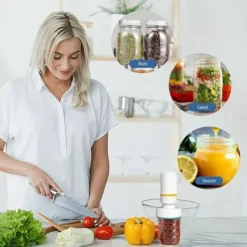 Electric Mason Jar Vacuum Sealer - Jar Seal Pump Kit -Kitchen Appliances Store 94629259 4