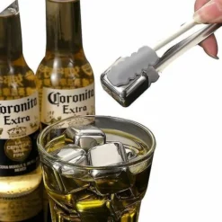 Stainless Steel Ice Cubes, Reusable Whiskey Wine Chilling Stones -Kitchen Appliances Store 95066429 4