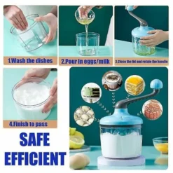 Rotary Hand Whisk Whisk Whisk Egg Frother Rotary Hand Mixer -Kitchen Appliances Store 95066990 4