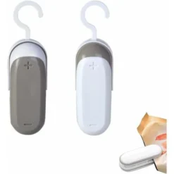 Pièces Mini Bag Sealer, Scelleuse Thermique Mini Machine à Sceller, 2 En 1 Scelleuse De Sacs Portable, Machine à Sceller Portable, Pour Stockage De Nourriture (Sans Batterie)
