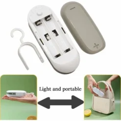 Pièces Mini Bag Sealer, Scelleuse Thermique Mini Machine à Sceller, 2 En 1 Scelleuse De Sacs Portable, Machine à Sceller Portable, Pour Stockage De Nourriture (Sans Batterie) -Kitchen Appliances Store 95077019 3