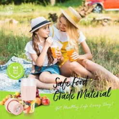 Portable Blender Bouteille, USB Rechargeable Mini Mixeur Blender Multifonctionnel Fresh Juice Blender Bouteille Mixeur De Fruits électrique Pour Fruits Milk Shakes Maison Voyage Bureau -Kitchen Appliances Store 95077204 3