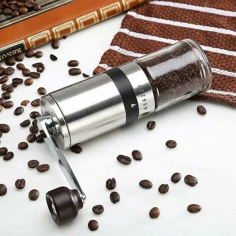 Manual Coffee Grinder, Manual Coffee Grinder With Crank (6 Speeds) 4 Manual Coffee Grinder, Manual Coffee Grinder With Crank (6 Speeds) - Image 4