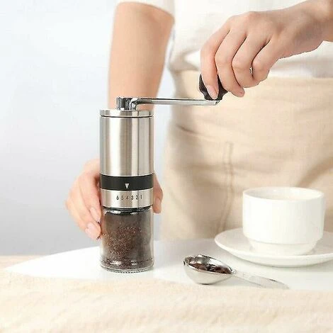 Manual Coffee Grinder, Manual Coffee Grinder With Crank (6 Speeds) 5 Manual Coffee Grinder, Manual Coffee Grinder With Crank (6 Speeds) - Image 5