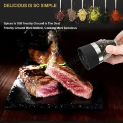 In 1 Hourglass Type Pepper Grinder, SL.GT Double Head Pepper Grinder, Salt And Pepper Grinder Manual Adjustable Thickness Spice Grinder -Kitchen Appliances Store 95347950 4