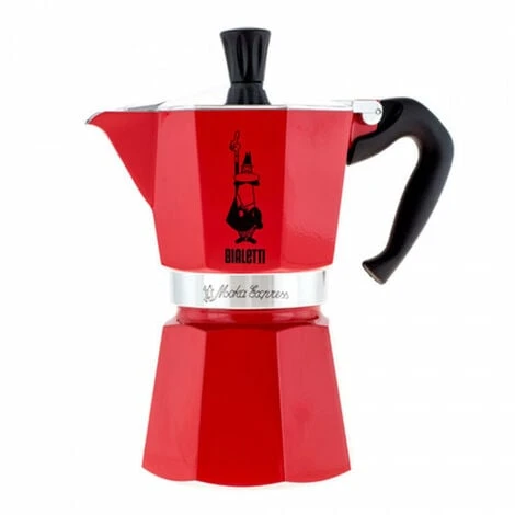Moka Pot Bialetti Moka Express Red 6 Cups 1 Moka Pot Bialetti Moka Express Red 6 Cups