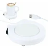 Unique USB White Portable Electronic Cup Warmer With Switch For Coffee And Milk