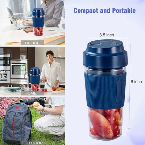 Portable Blender Jar, USB Electric Juicer Multifunction Blender 2 Portable Blender Jar, USB Electric Juicer Multifunction Blender - Image 2